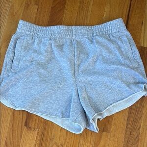 Aerie Gray Athletic Shorts with Elastic Waistband